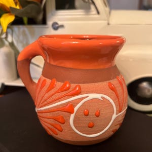 Handmade Mexican Mugs | Colored Terracotta Mug I Clay Coffee Mug I Jarritos Mug I Jarritos Taza I