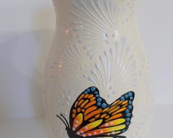 flower base- Mexican flower base- butterfly  florero - florero Mexicano
