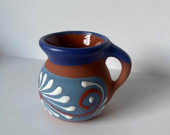 Handmade Terracotta Coffee Mug: Mexican Pottery, 12 oz