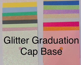 DIY Glitter Graduation Cap Topper Base, Custom Grad Cap