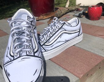 custom vans old skool black