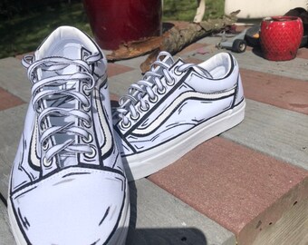 white vans cartoon