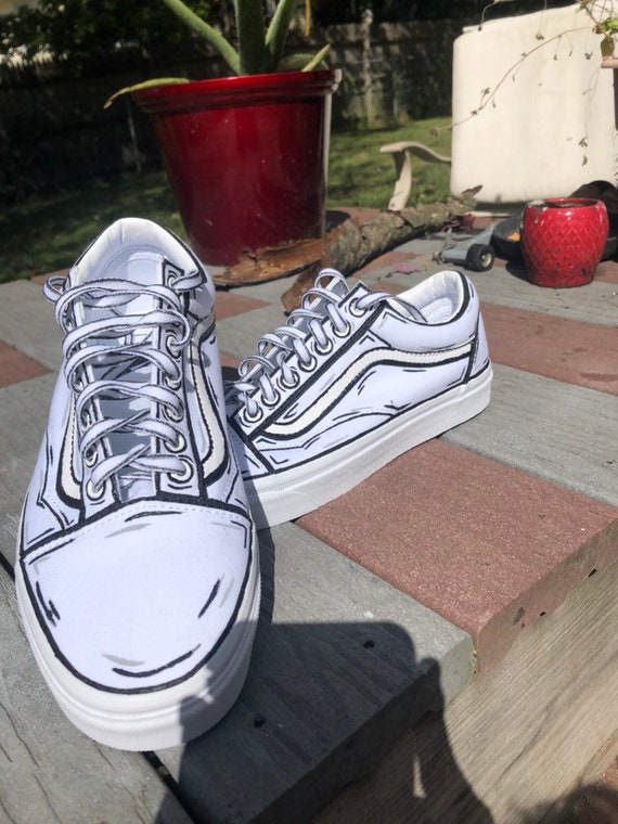 vans old skool cartoon custom