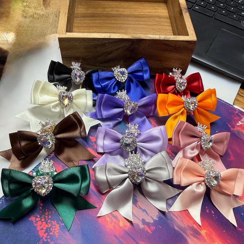 Fancy Beads Bow - Etsy