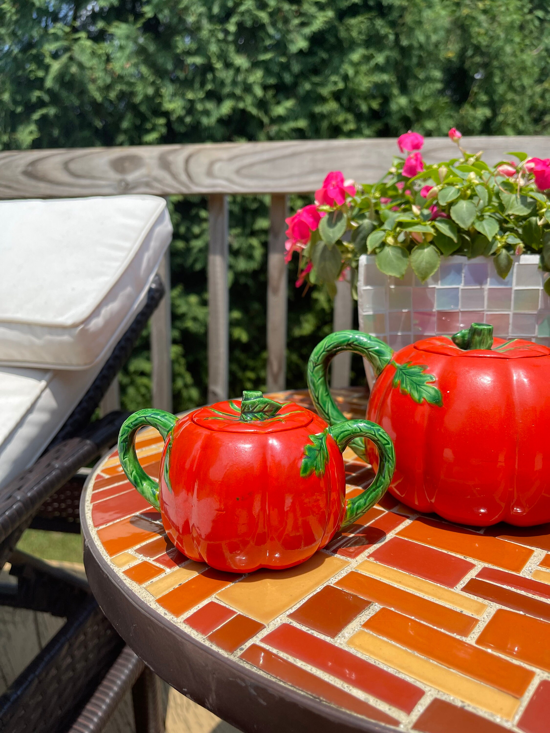 Vintage Maruhon Ware Made in Occupied Japan Tomato Teapot Etsy