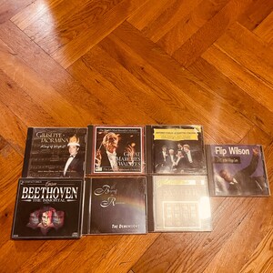Vintage/ Classical Music CD Lot of 7, Beethoven, waltz, flip Wilson etc