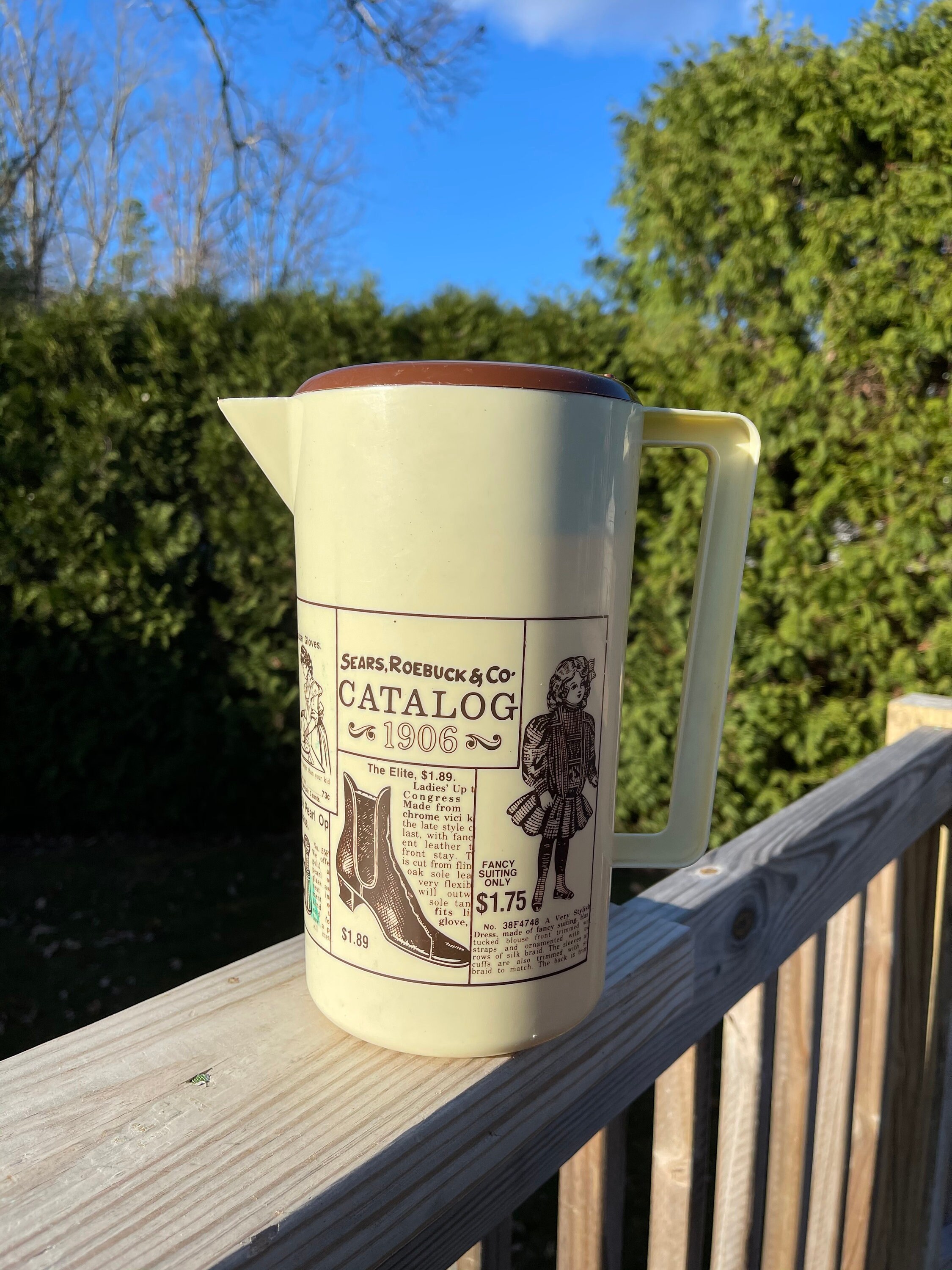 Vintage 1970s Sears Roebuck Catalog Pitcher 1906 graphics Etsy
