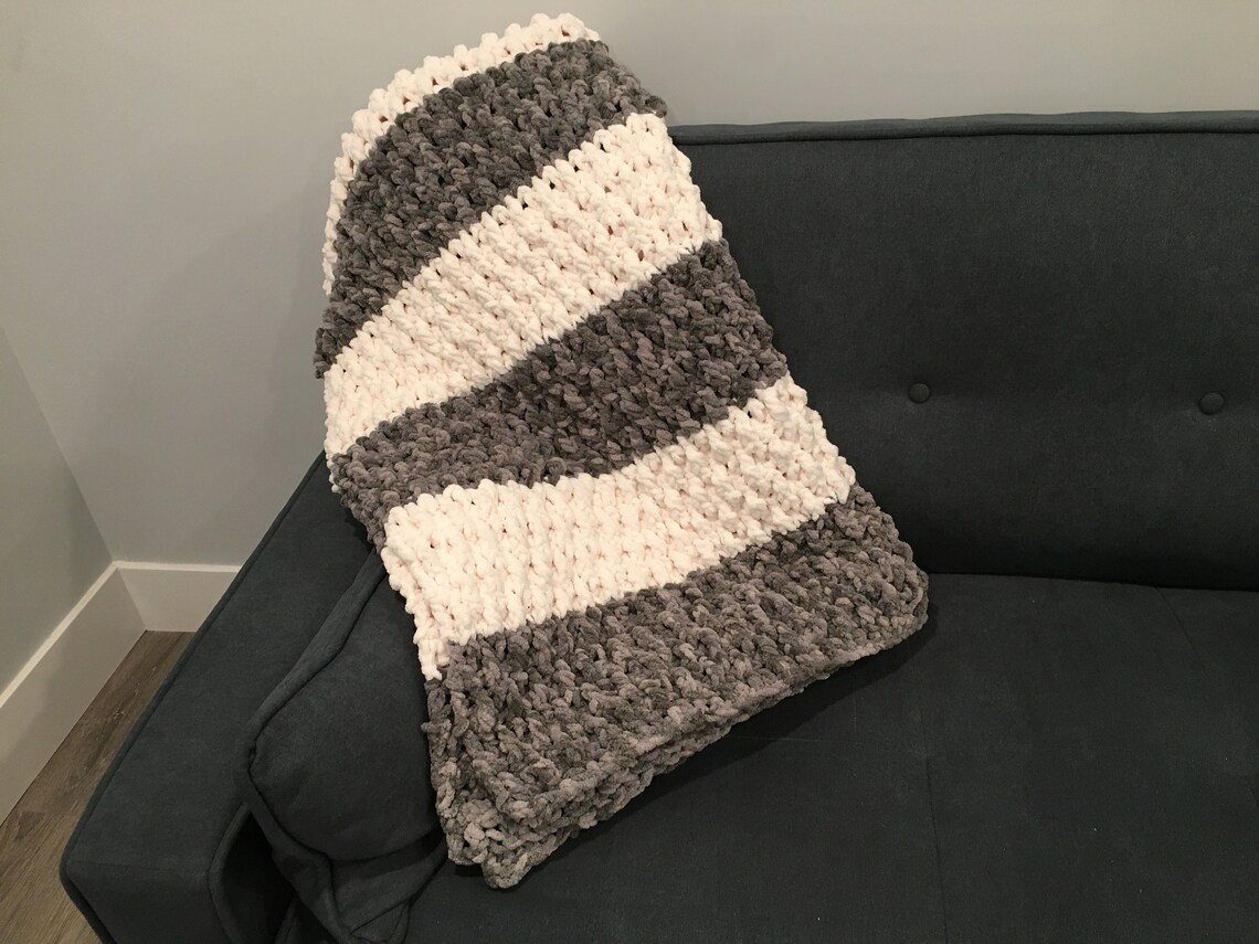 Crochet Blanket Couch Throw Soft Crochet Blanket Etsy