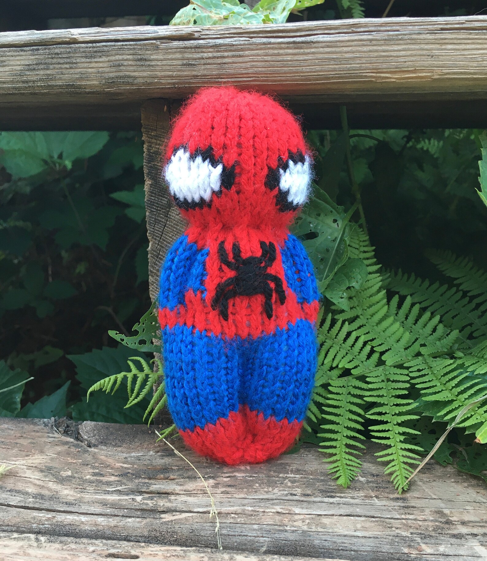 Knitted Spiderman Doll Marvel Etsy