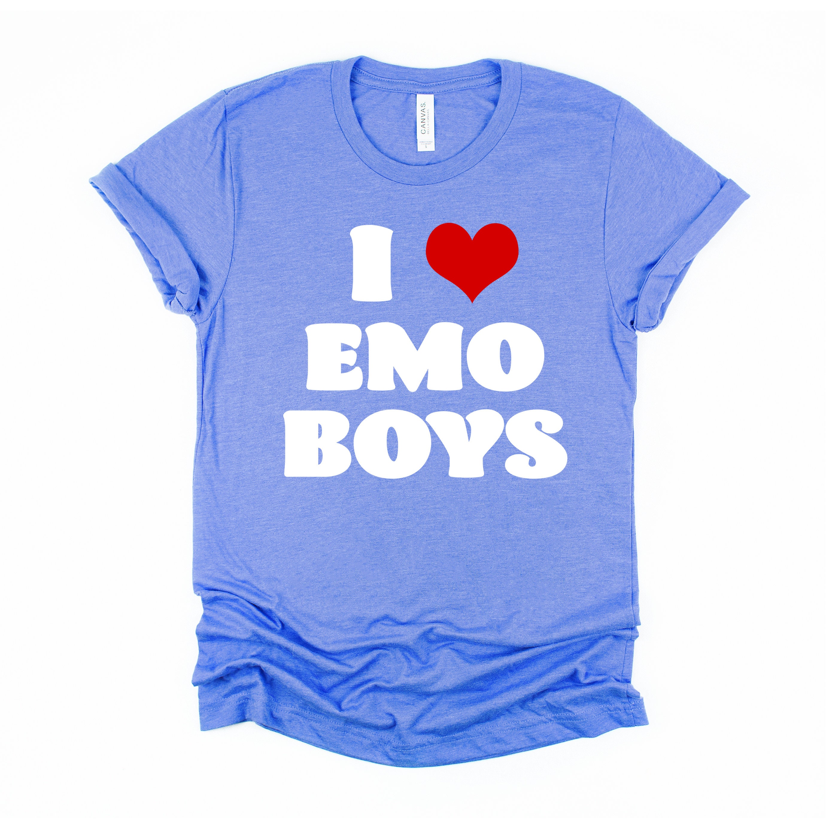 I Love Emo Boys Shirt Emo Shirt I Heart Emo Boys Emo -  Hong Kong