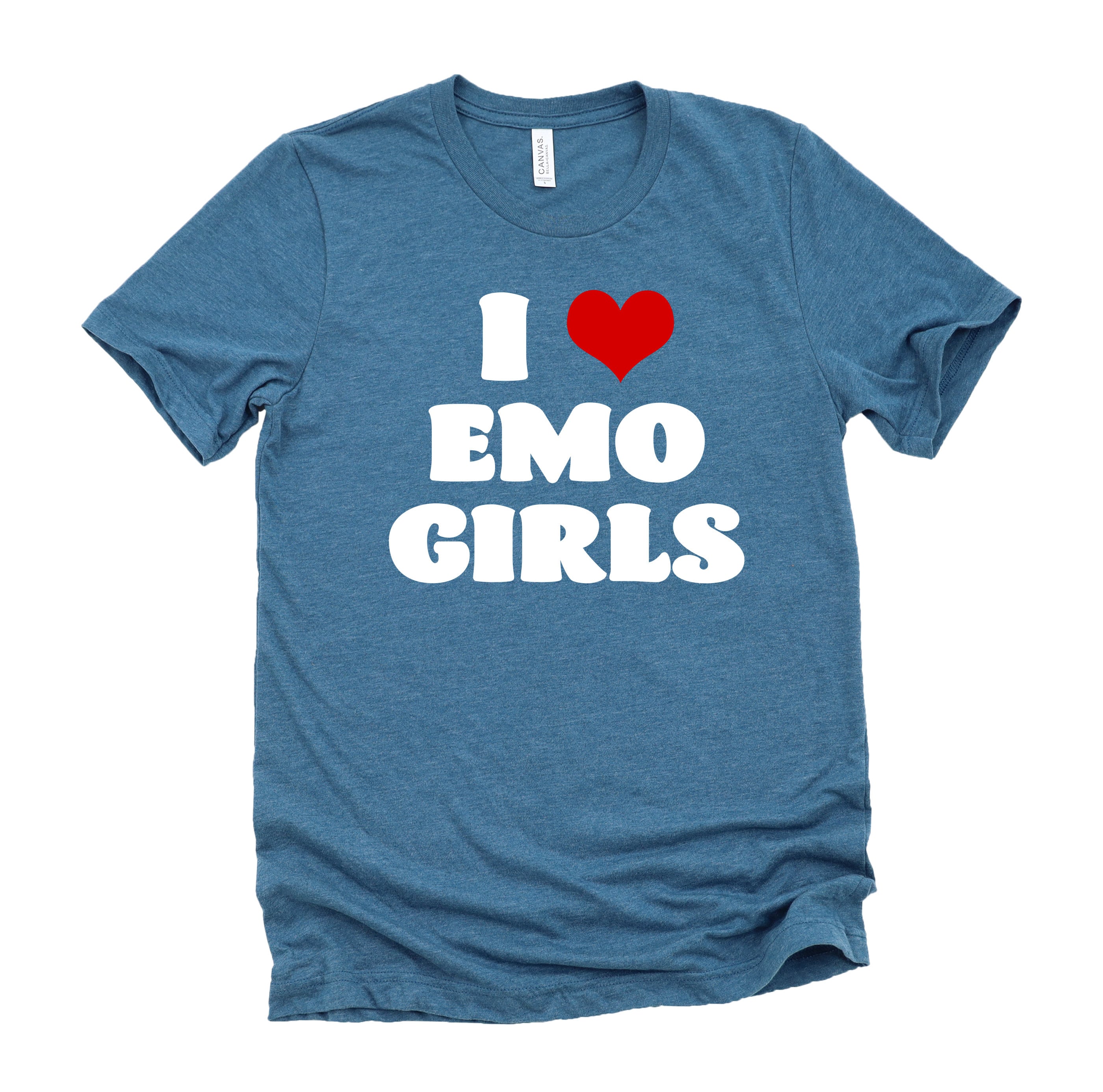 I Love Emo Girls Tshirt / I Heart Emo Girls T Shirt / Y2K -  Australia