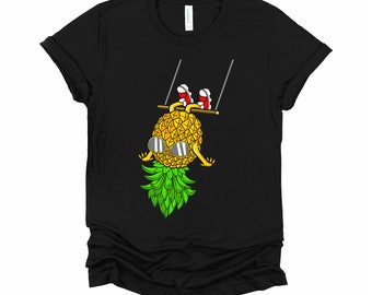 Upside Down Pineapple Shirt / Swinging Pineapple Tshirt / Swingers T Shirt / Unisex T-Shirt