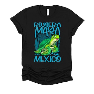 Riviera Maya Mexico Shirt / Summer Vibes / Mexico Travel / Cancun Vacation / Turtle Tshirt / Mexico Souvenir T-Shirt XS-4X