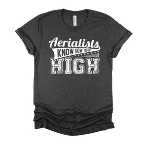 High Aerialists Pun T-Shirt - Aerial Hoops Silks Aerialist Short-Sleeve Unisex T-Shirt XS-4XL