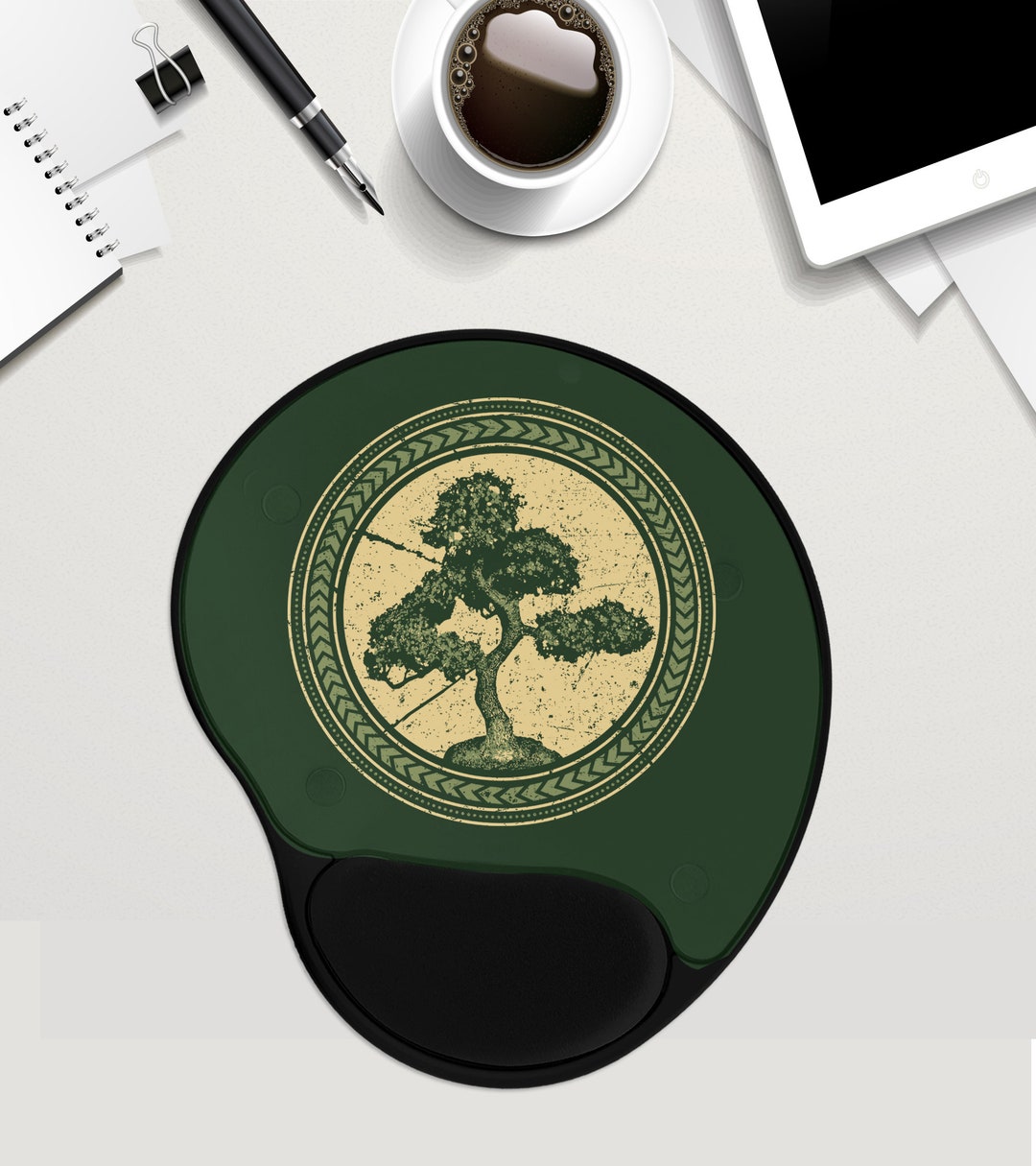 Japanese Bonsai Tree Mouse Pad Zen Nature Lover Gardener Plant Mom With ...