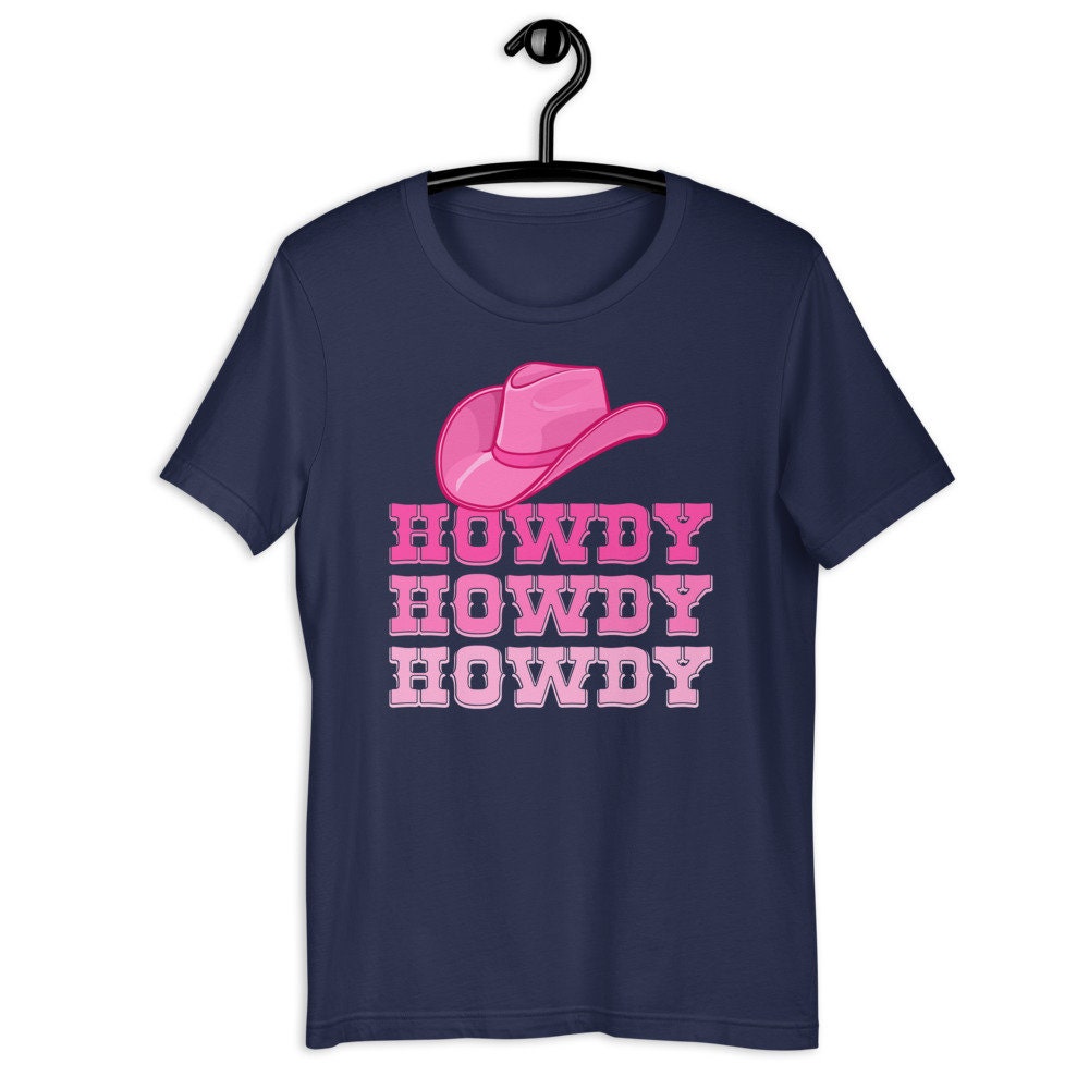Womens Pink Howdy Cow Girl Shirt Western Country Southern | Etsy