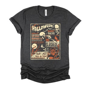 Vintage Horror Poster Shirt / Halloween Poster Tshirt / Vintage Movie T Shirt / Horror Fan Gifts Unisex T-Shirt XS-4XL