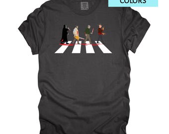 Horror Movie T-Shirt | Classic Slasher Characters Tee | Scary Movie Shirt | Halloween Horror Fan Gift | Comfort Colors S-4X