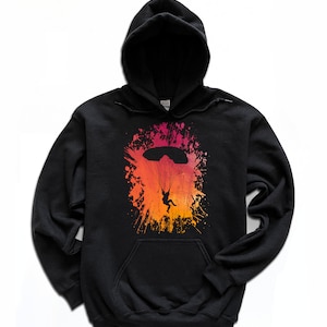 Skydiving Hoodie / Parachuting Sweatshirt / Skydiver Gift / Extreme Sports Long Sleeve Unisex