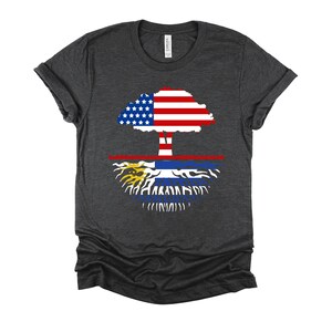 Uruguayan Roots Tshirt / American Grown Shirt / USA Uruguay Flag T Shirt / Heritage Tree Tee / Nationality Unisex T-Shirt