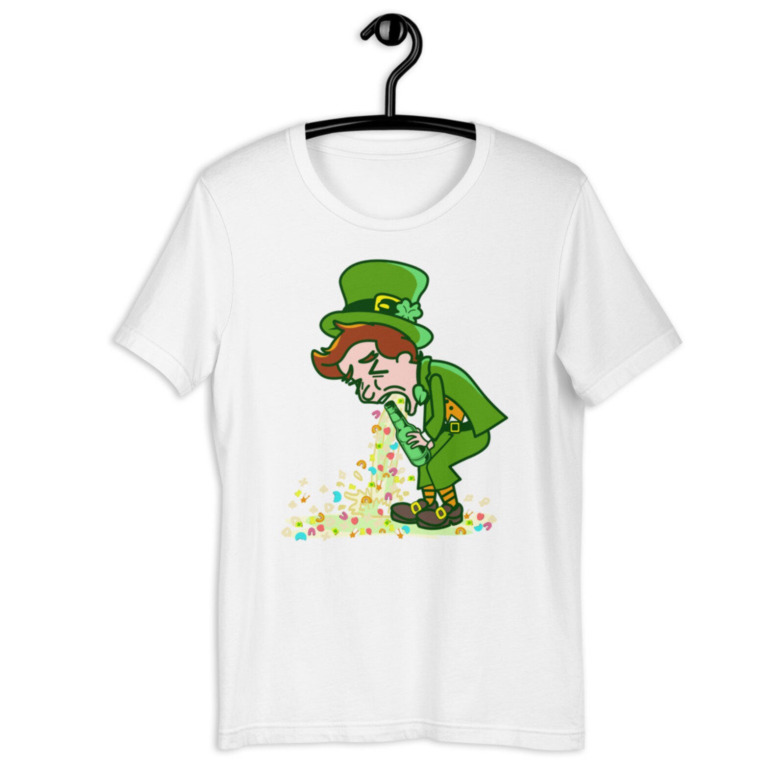 st patricks day puking leprachaun