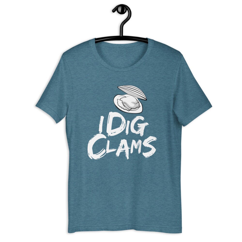 I Dig Clams Tshirt Clam Shell Digger Digging ShortSleeve Etsy.de