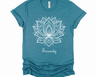Lotus Flower Shirt / Serenity Tshirt / Zen Meditation T Shirt / Mandala Art  Shirt / Yoga Namaste Tshirt / Spiritual Unisex T-shirt XS-4XL -  Canada