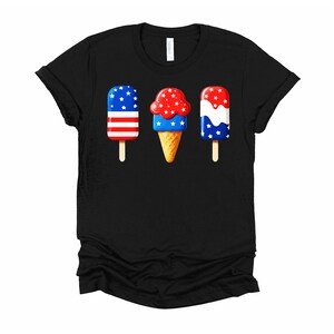 Kids 4th of July Popsicle Shirt / Fourth of July Tshirt / USA Flag Shirt / Ice Cream Shirt / Freedom Shirt / Patriotic Youth T-Shirt