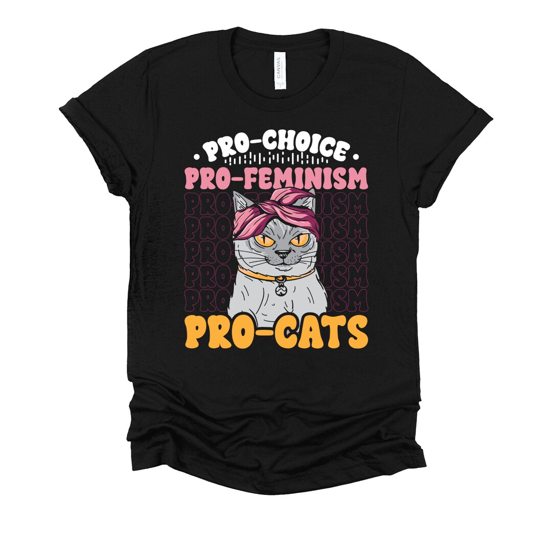 Womens Right Shirt / Pro Choice / Pro Feminism / Pro Cats / Cat Lover ...