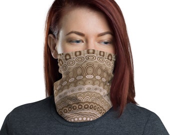 Abstract Design Neck Gaiter / Bandana Headband / Neck Cover / Hiking Gaiter / Gaiter Mask / Tube Scarf / Ski Baclava / Face Gaiter