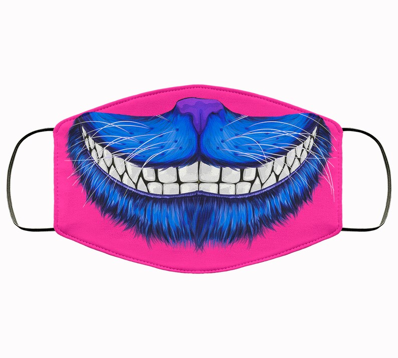 Cheshire Cat Face Mask Kids & Adult Alice In Wonderland Face Etsy
