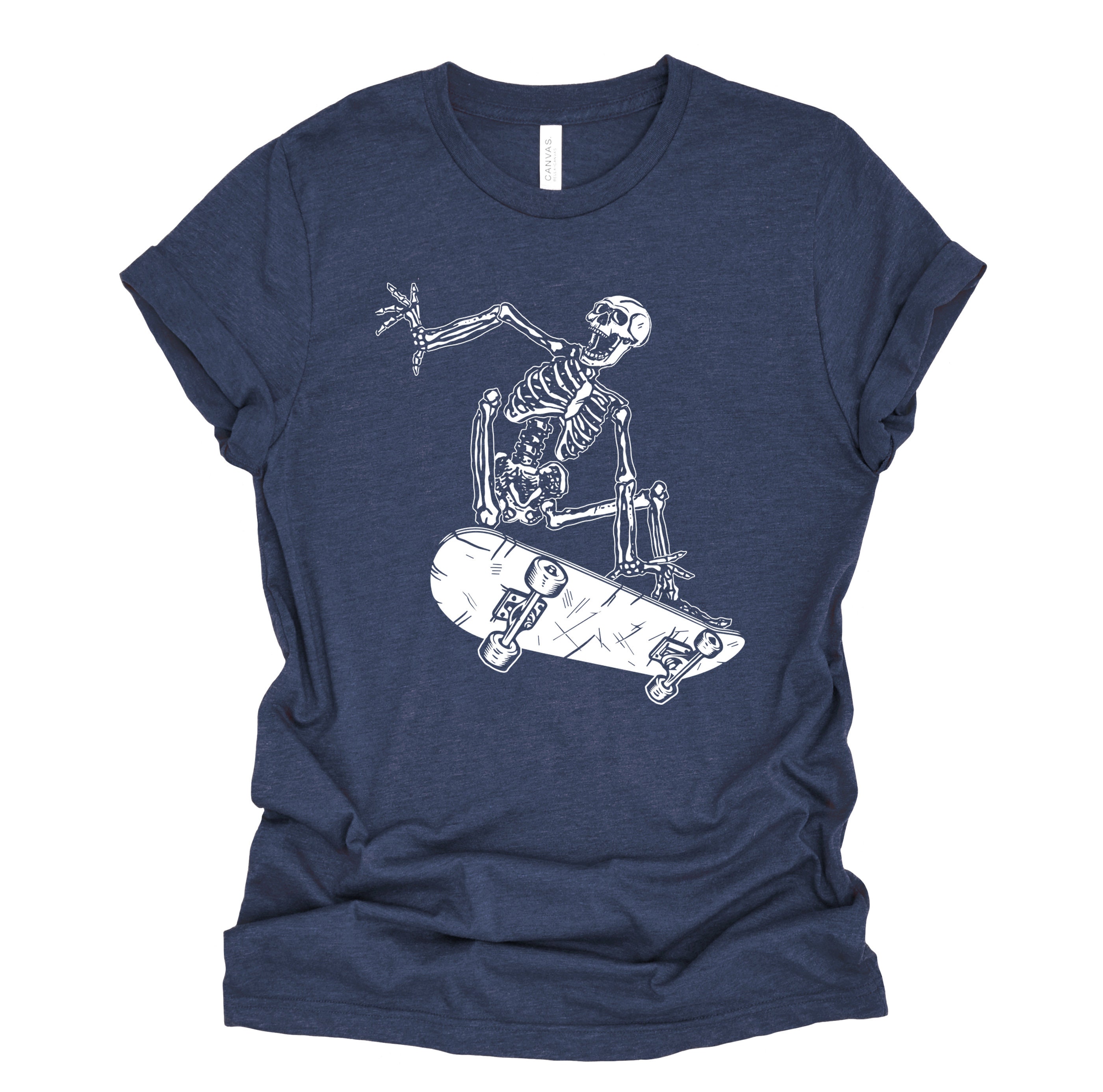 Skateboarding Skeleton Shirt / Skeleton Skateboard Tshirt / Aesthetic Goth T  Shirt / Gothic Skeleton Tee / Y2k Unisex T-shirt 