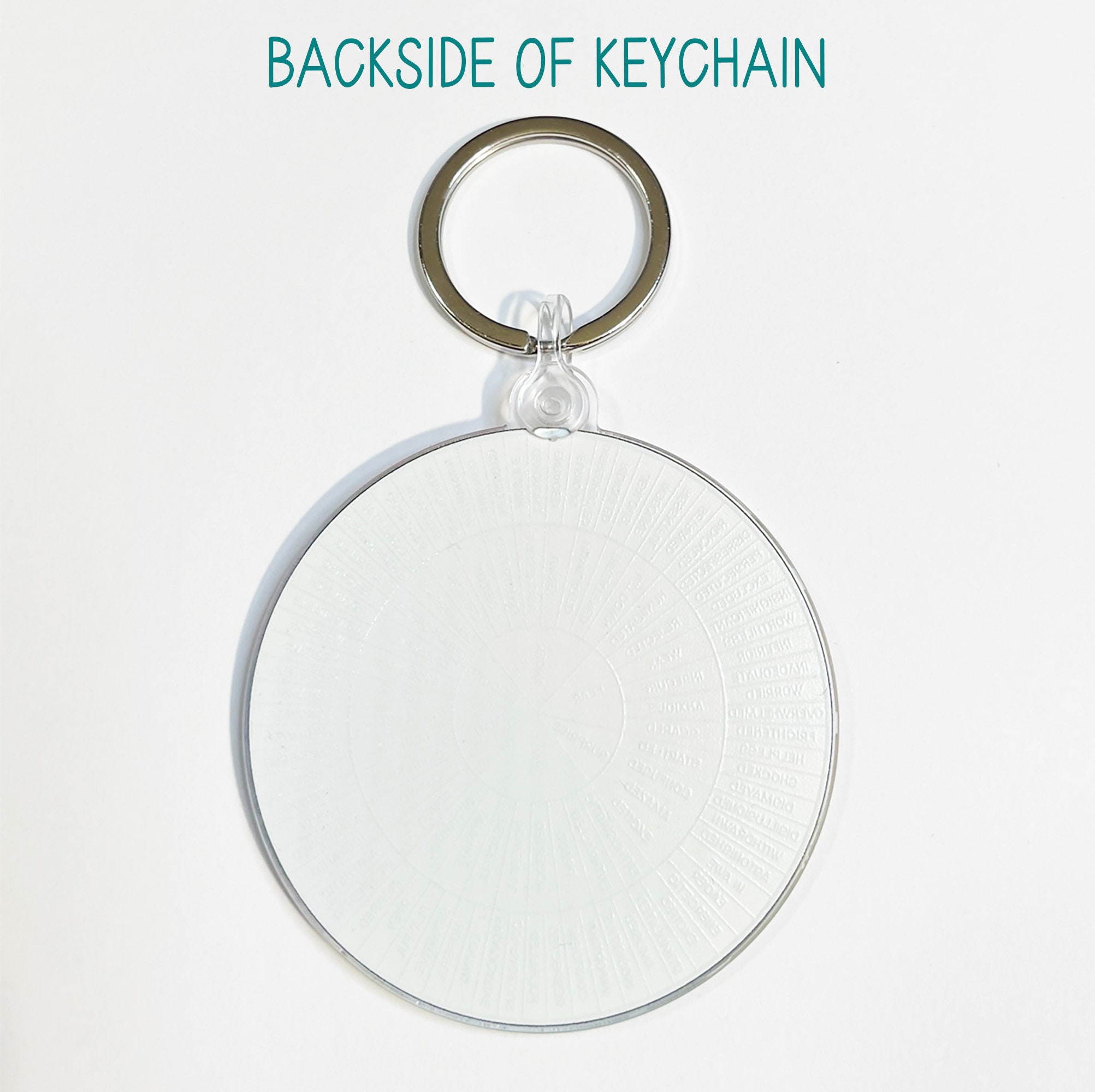 Feelings Wheel Keychain 2 1/2