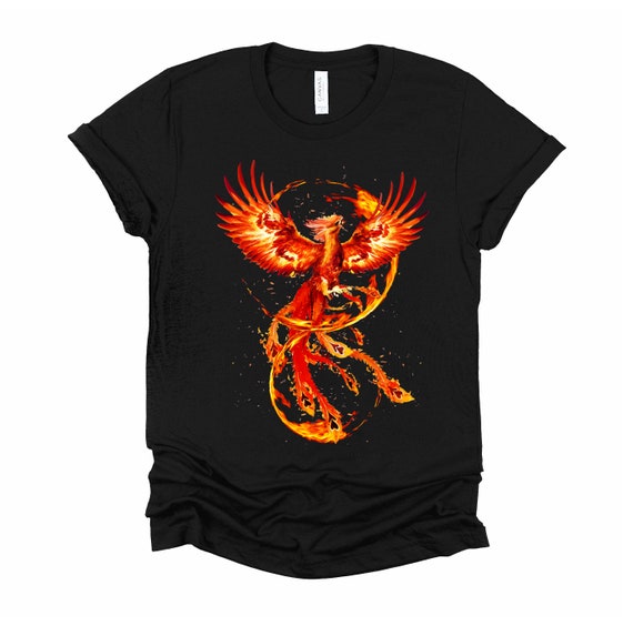 Rising Phoenix Tshirt / Fire Fenix Shirt / Mythical Creature T