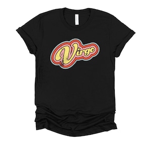 Retro Virgo Zodiac Tshirt, Virgo Shirt, August September Birthday Sign T Shirt, Horoscope Unisex T-Shirt XS-4XL