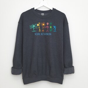 Neural Networking Sweatshirt / Biology Med Student / Brain Doctor Sweater / Dyslexia Awareness / Crewneck Sweatshirt / Psychology Sweatshirt