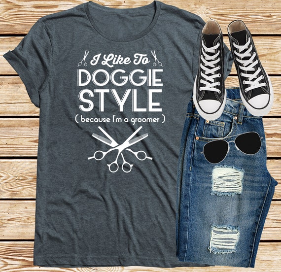funny dog groomer shirts
