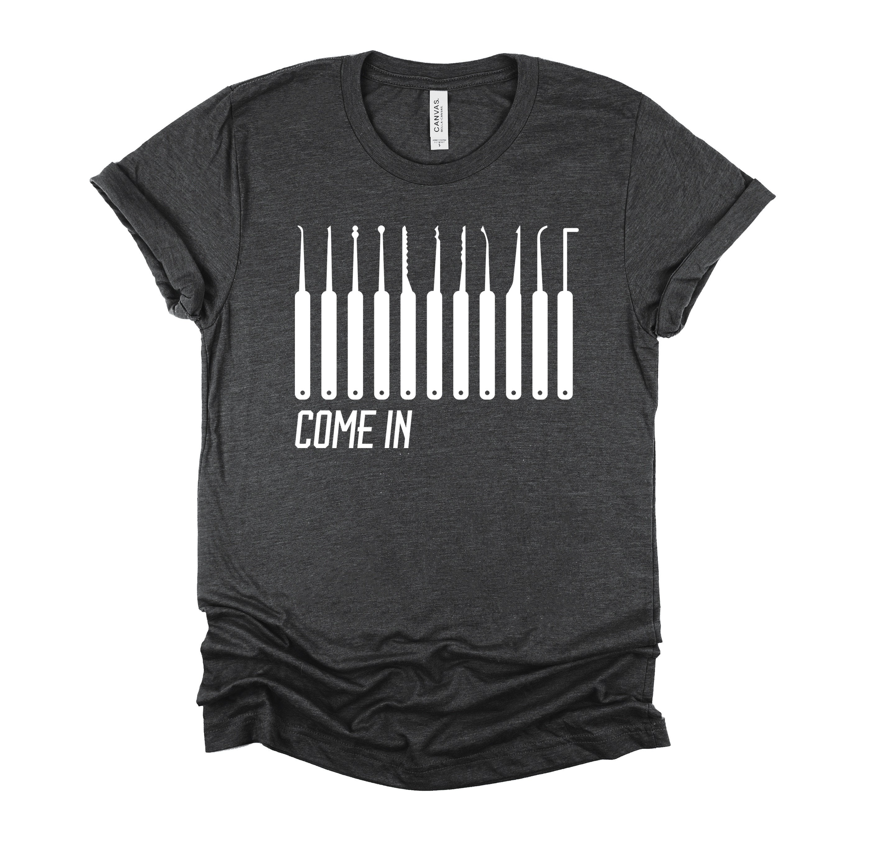 Locksmith Shirt, Lock Picking Tools Tshirt, Lock Pick Tee, Locked Out Lock & Keys Unisex T-Shirt XS-4X
