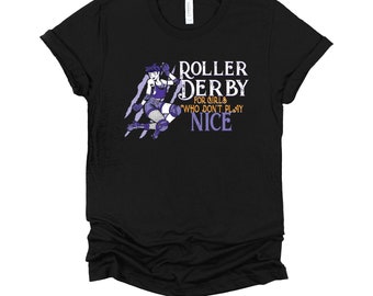 Women's Roller Derby Shirt | Roller Skater T-Shirt | Derby Girl Skating Race Tee | Roller Sports Fan Gift | Unisex XS-4XL