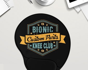 Bionic Custom Parts Mousepad with Wrist / Accident Injury Desk Mat / Knee Club / Mouse Pad with Wrist Rest  / Mousepad Gel