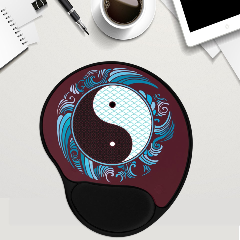 Yin Yang Symbol Wrist Rest Mouse Pad sold by Scott Campbell | SKU ...