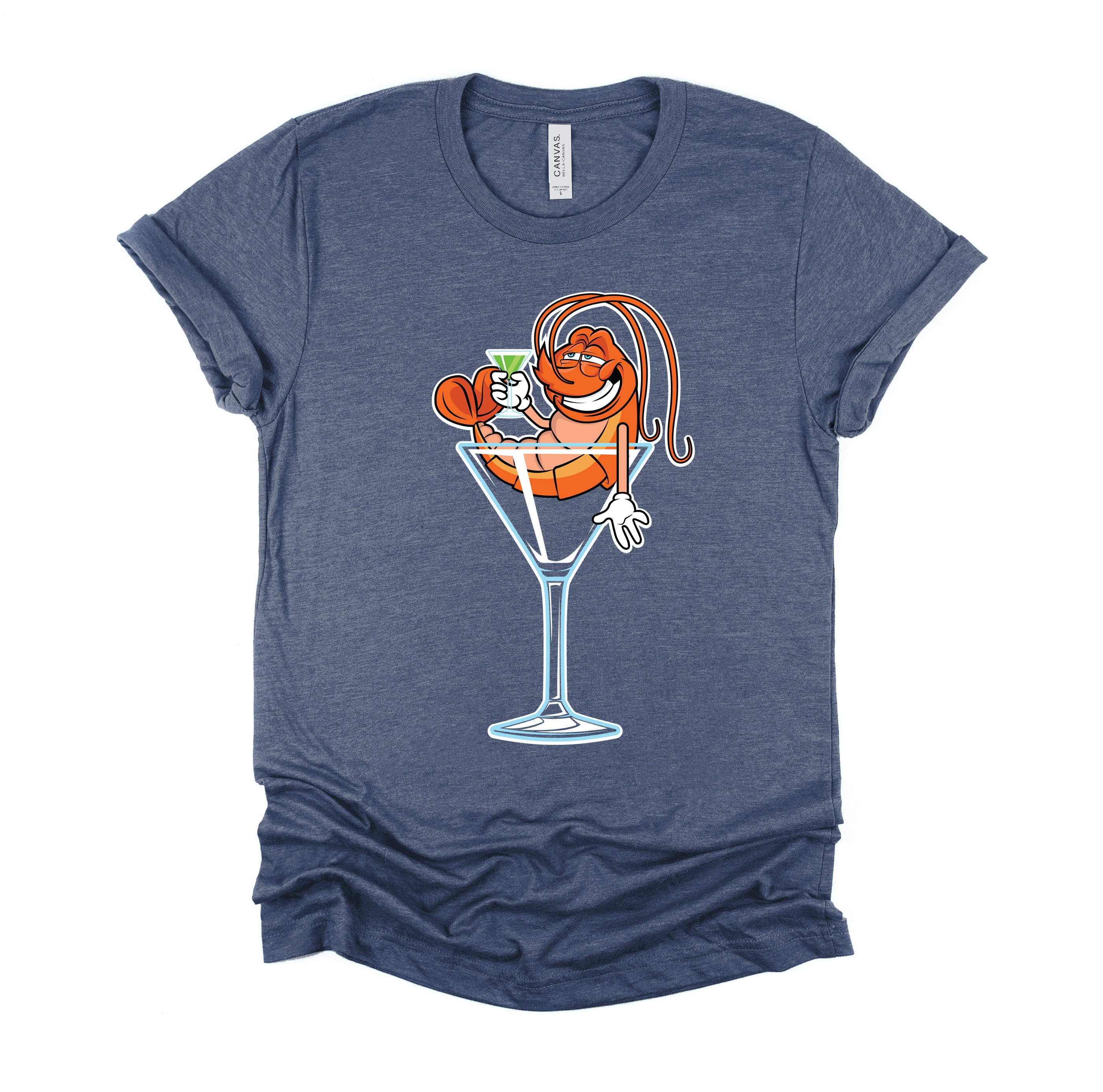 Cocktail Drink Shirt / Funny Shrimp Tshirt / Seafood T Shirt