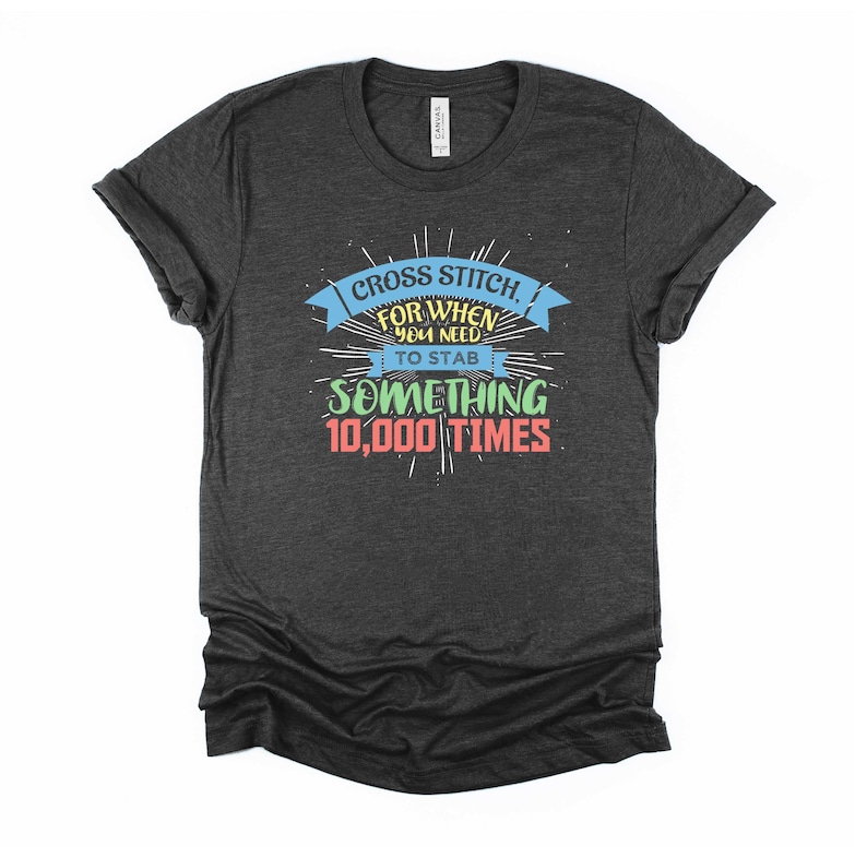 Women's Funny Cross Stitch T Shirt Crossstitch Sewing Etsy