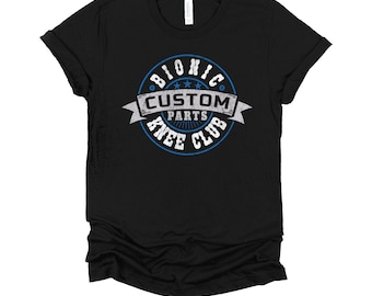 Knee Replacement Shirt | Bionic Knee Club Tee | Knee Surgery Recovery Gift | Arthroplasty Custom Parts T-Shirt XS-4X