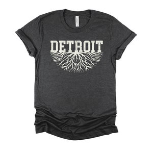 Detroit Roots Tshirt, Michigan State Tees, Motown Shirt, American Born Grown Raised Local Unisex T-Shirt XS-4X