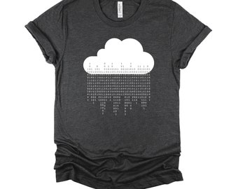Programmer Tshirt, Binary Code Gifts Computer Science Geek Software Engineer Short-Sleeve Unisex T-Shirt XS-4XL