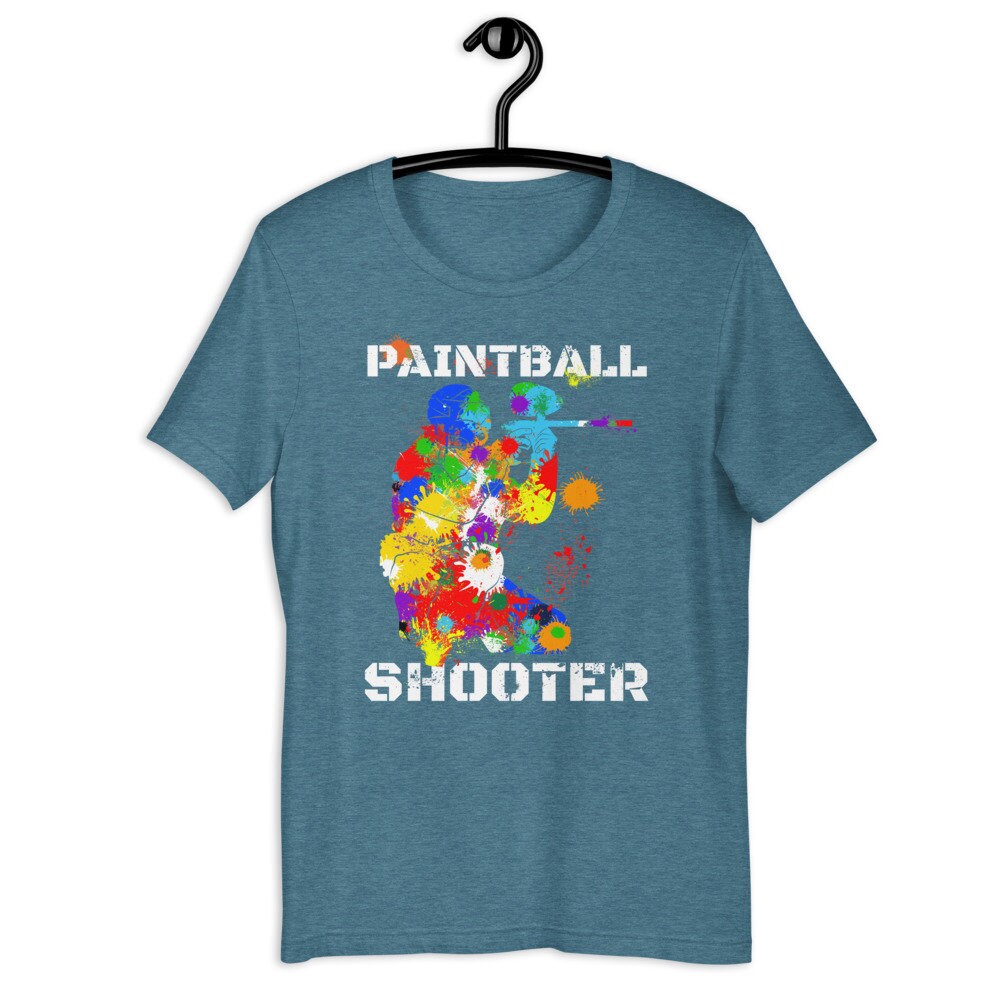 Paintball Shooter Tshirt Tactical Shooting Sport Lover Paint Etsy