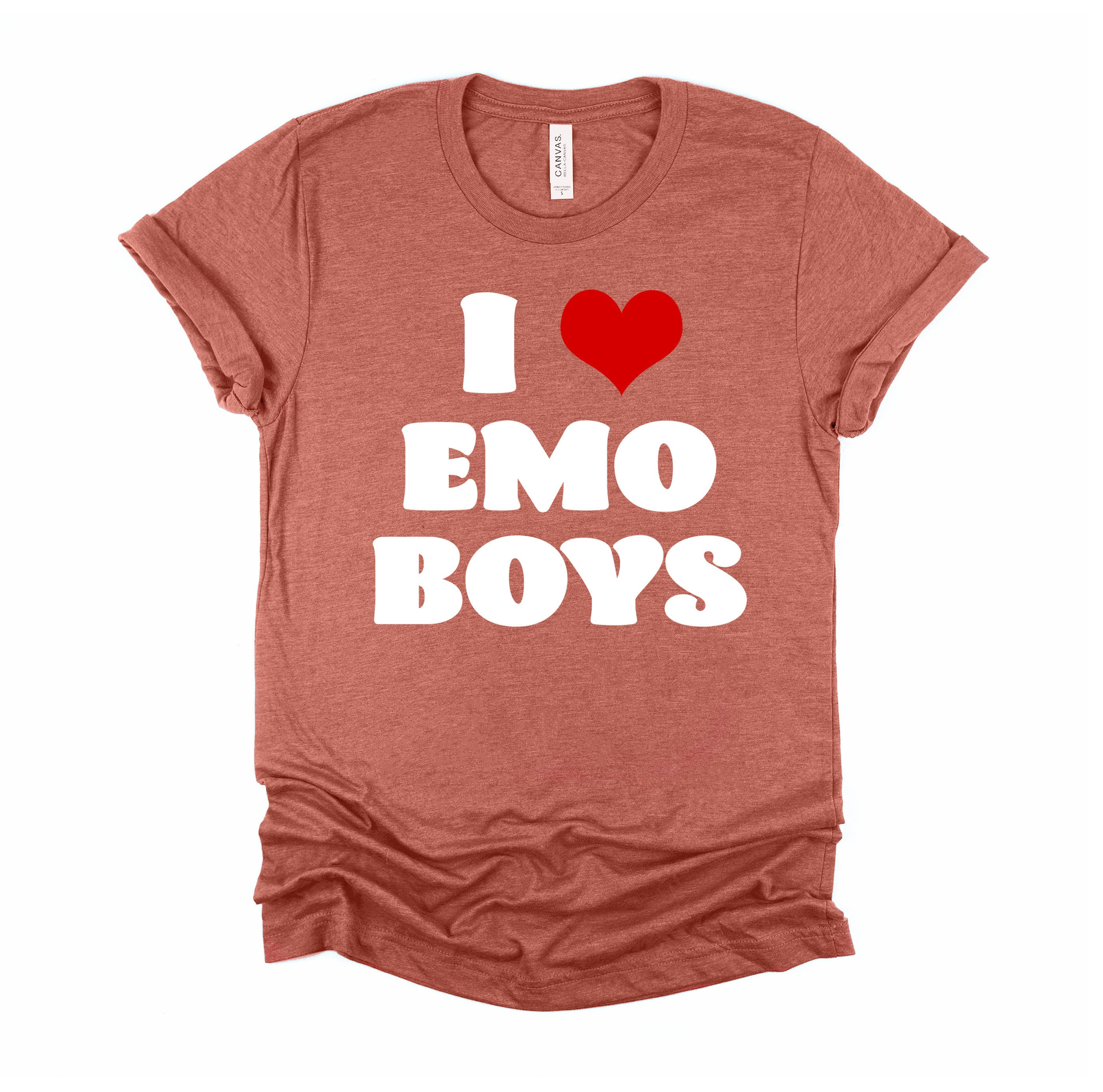 I Love Emo Girls T Shirt Y2k Aesthetics Emo T Shirt -  Israel