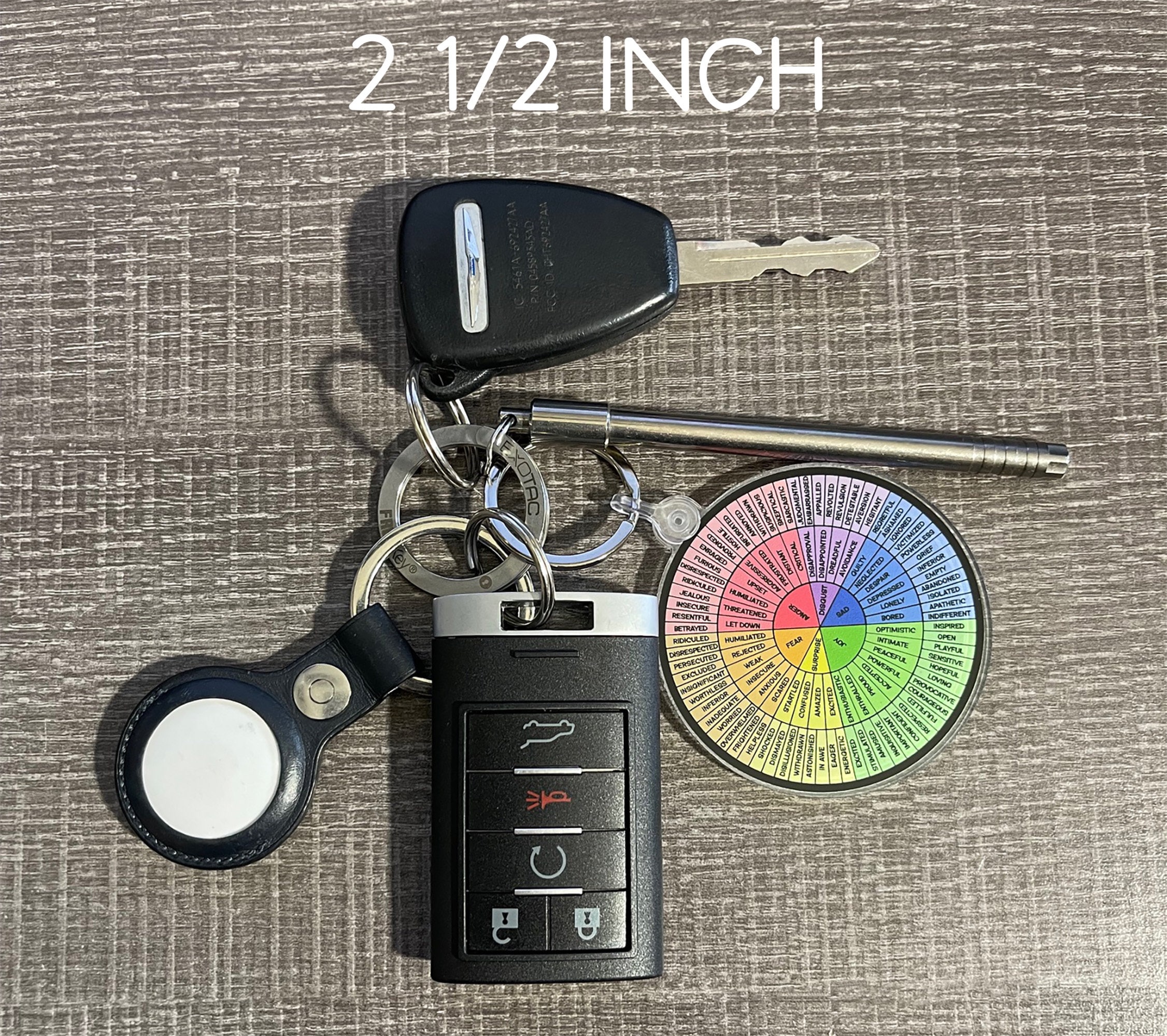 Feelings Wheel Keychain 2 1/2