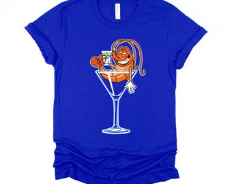 Cocktail Drink Shirt / Funny Shrimp Tshirt / Seafood T Shirt